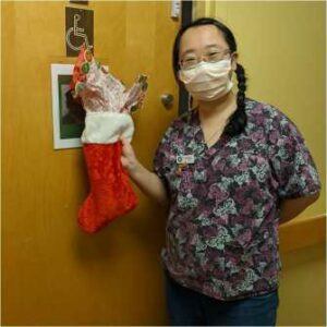 Nurse Yilan as Santa